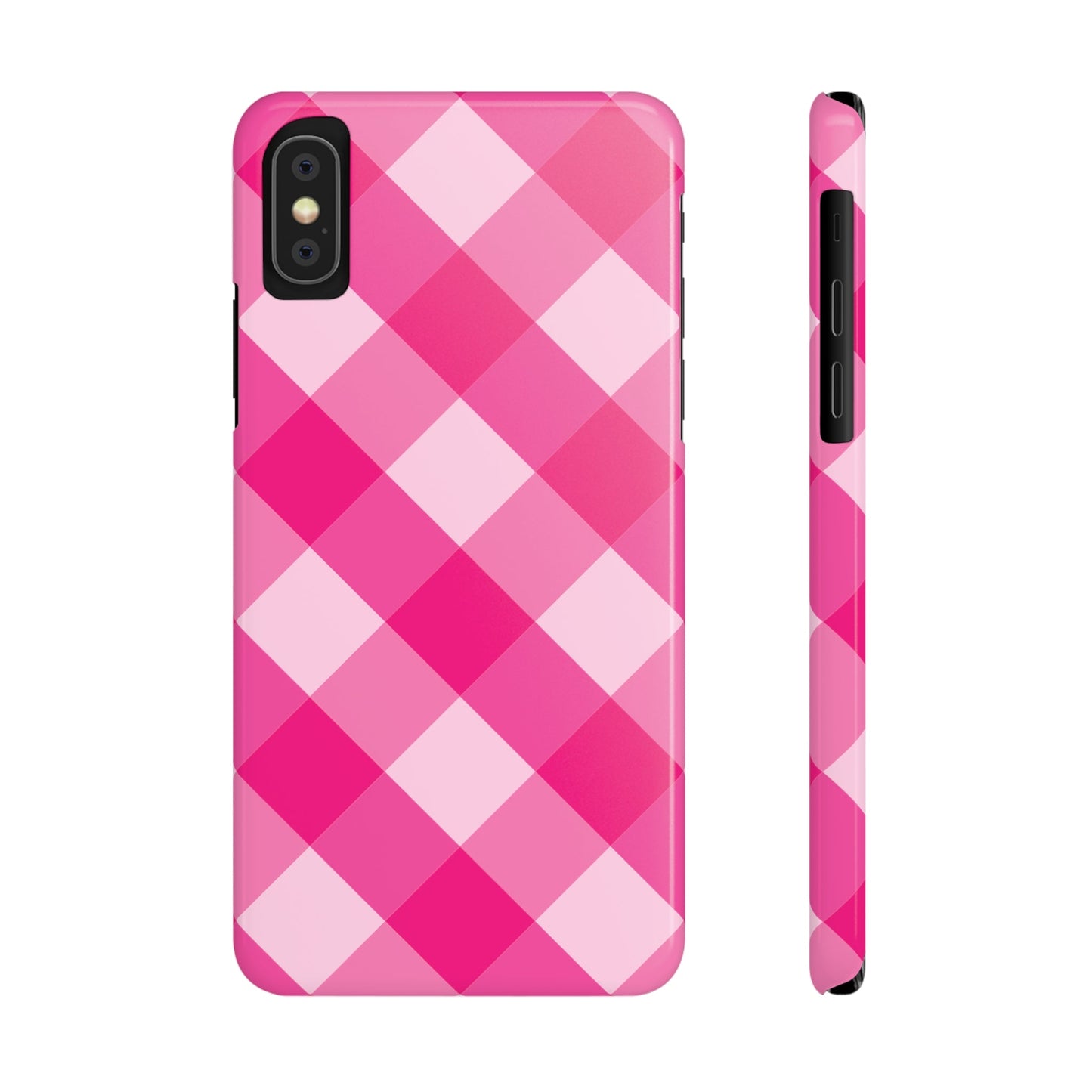 HOT PINK CLOTH Pattern  | Slim iPhone Case