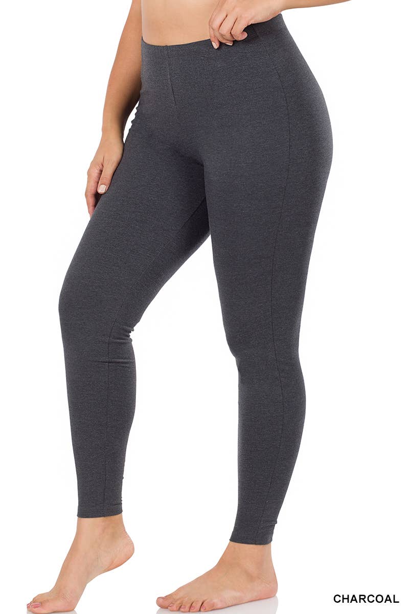 PLUS SIZE BETTER COTTON FULL LENGTH LEGGINGS