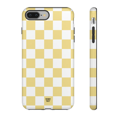 BANANA YELLOW CHECKERBOARD | Tough Phone Case