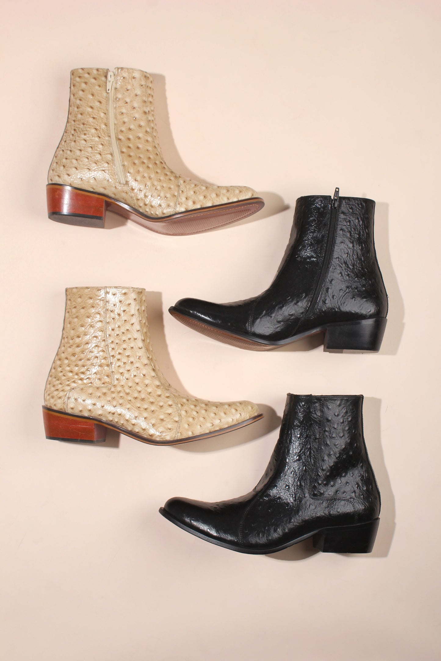 Jazzy Jackman Leather Print Ankle Length Boots