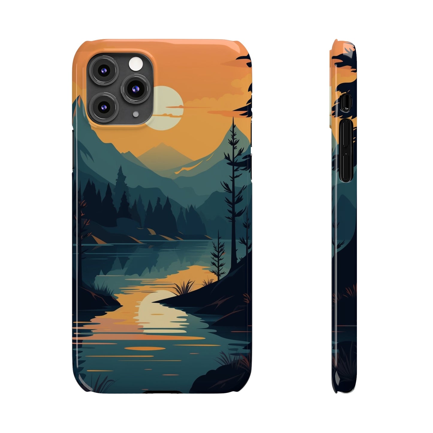 DEEP MOUNTAIN SUNSET | Slim iPhone Case