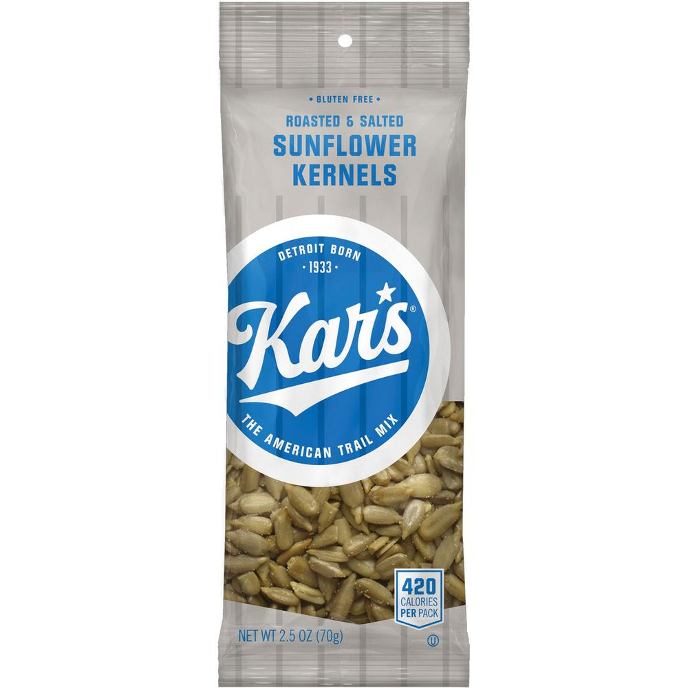 Kar's Roasted & Salted Sunflower Kernels - Gluten-free - Roasted & Salted - 2.50 oz - 12 / Box