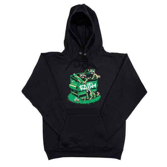 Faith X Skateshop Day “Trash Pandas 2024” Hoodie - Black