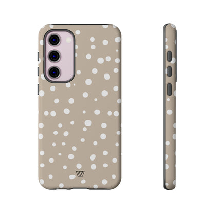 BEIGE DOTS | Tough Phone Case