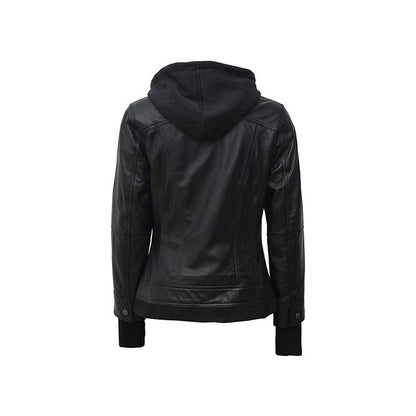 Mystique Black Leather Bomber Jacket