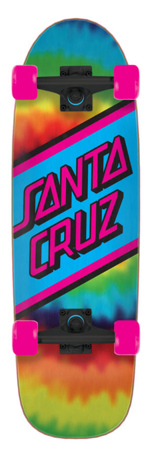 Santa Cruz Rainbow Tie Dyel 8.79x 29.05 Street Cruiser Skateboard