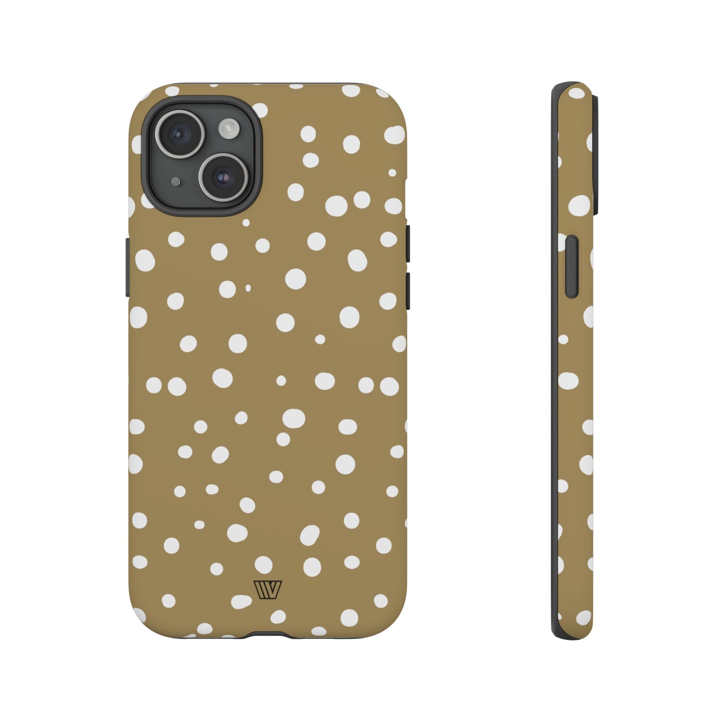 DARK BEIGE DOTS | Tough Phone Case