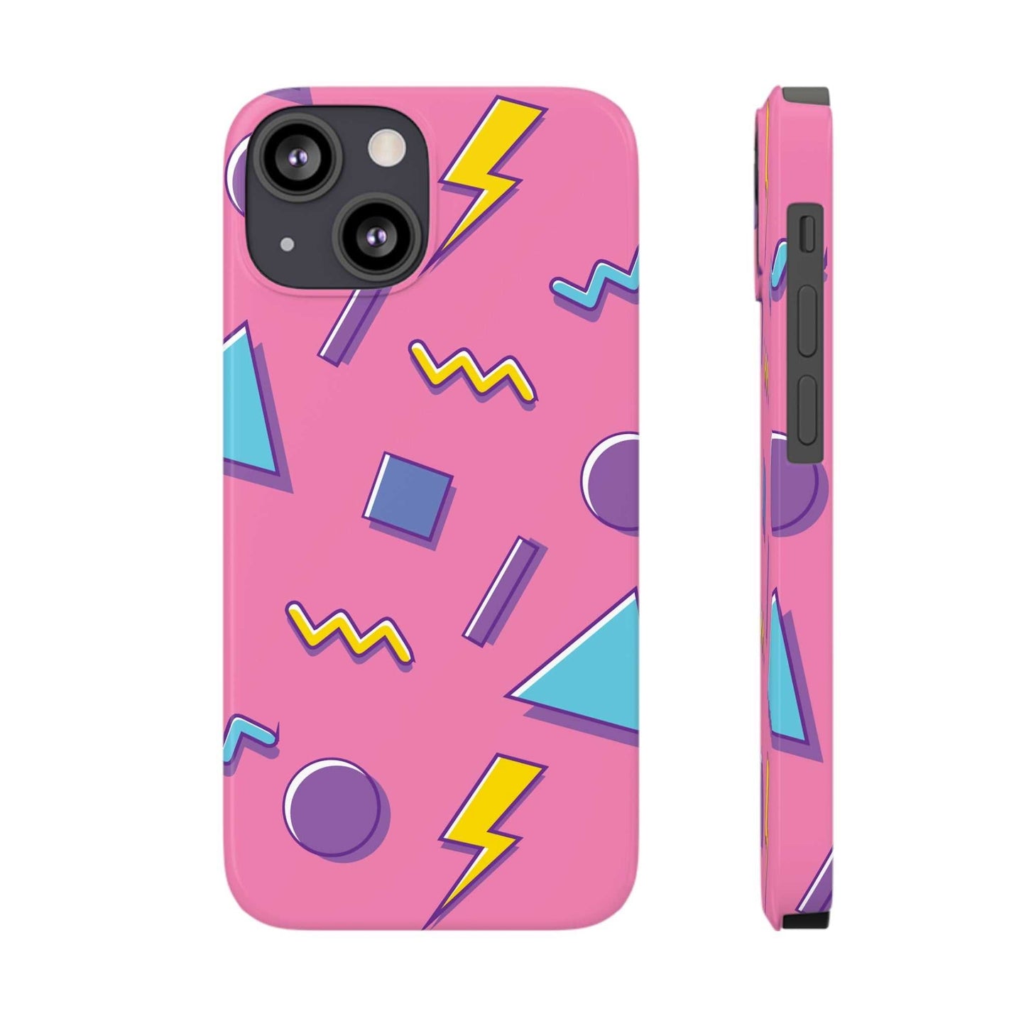 80 /90s PINK RETRO PATTERN | Slim iPhone Case