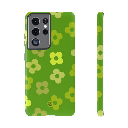 GREEN RETRO FLOWERS | Tough Phone Case