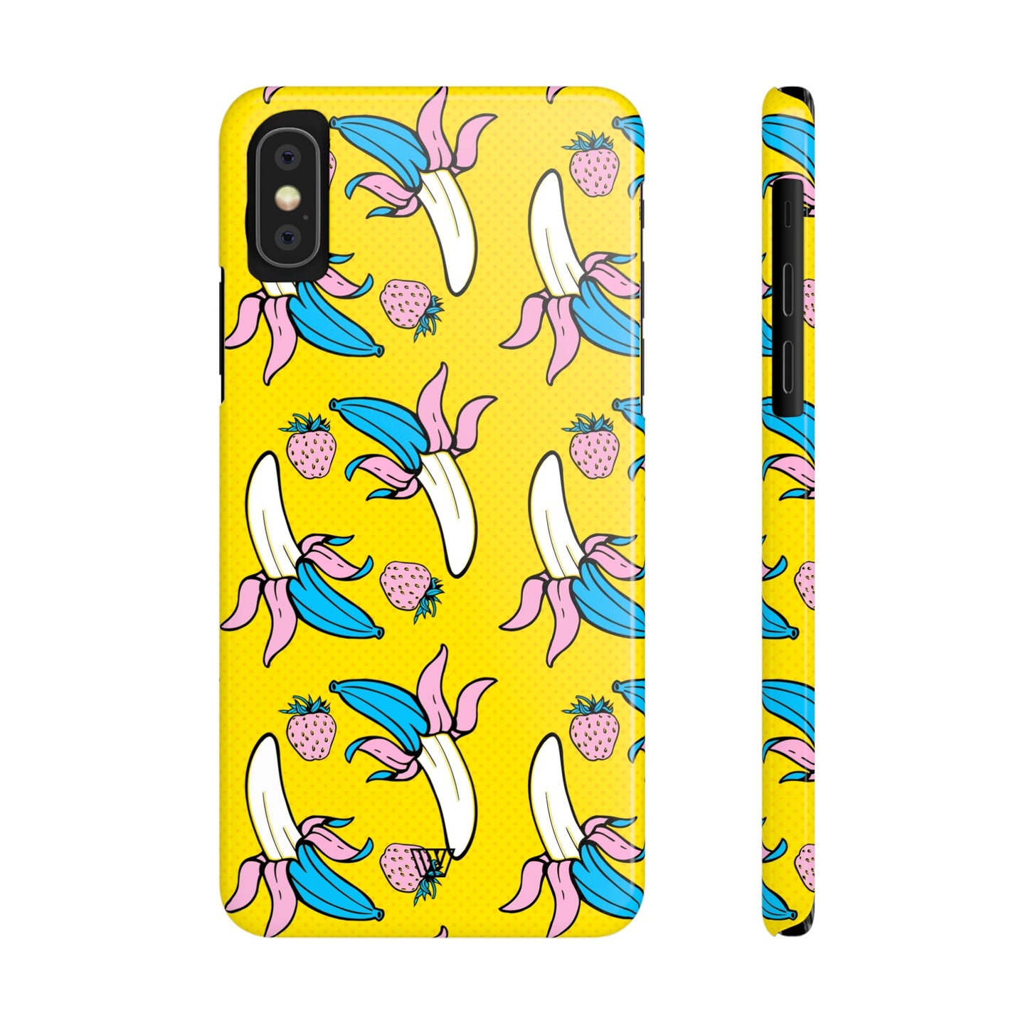 STRAWBERRY BANANA POP ART | Slim iPhone Case