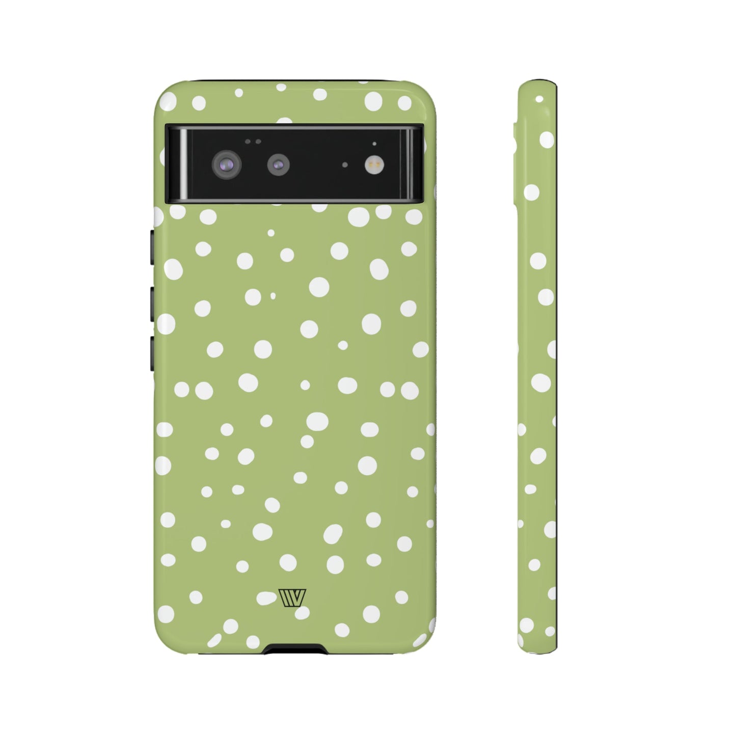 PALE OLIVE DOTS | Tough Phone Case