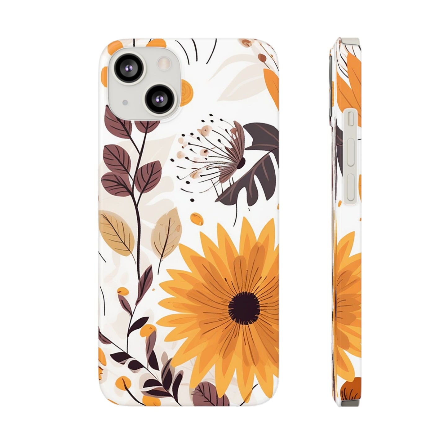 FALL FLOWERS | Slim iPhone Case