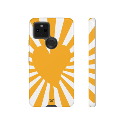 HEART SUN RAYS | Tough Phone Case