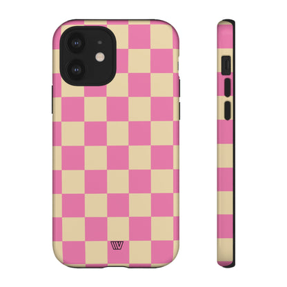 PINK TAN CHECKERBOARD | Tough Phone Case