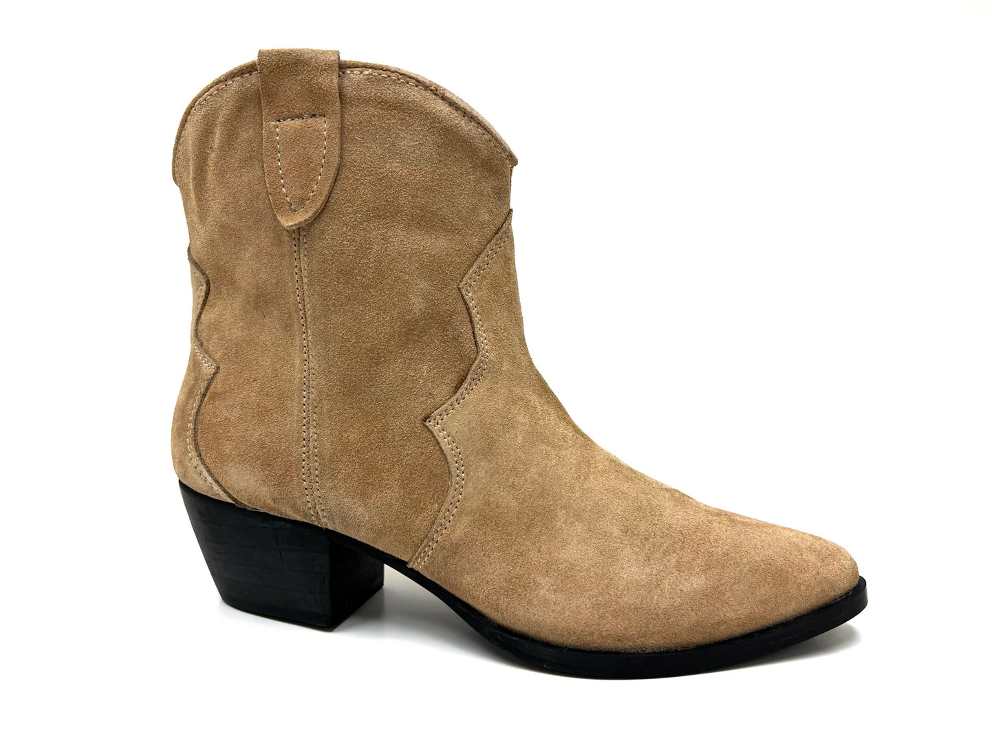 Chili Beige Short Western Bootie