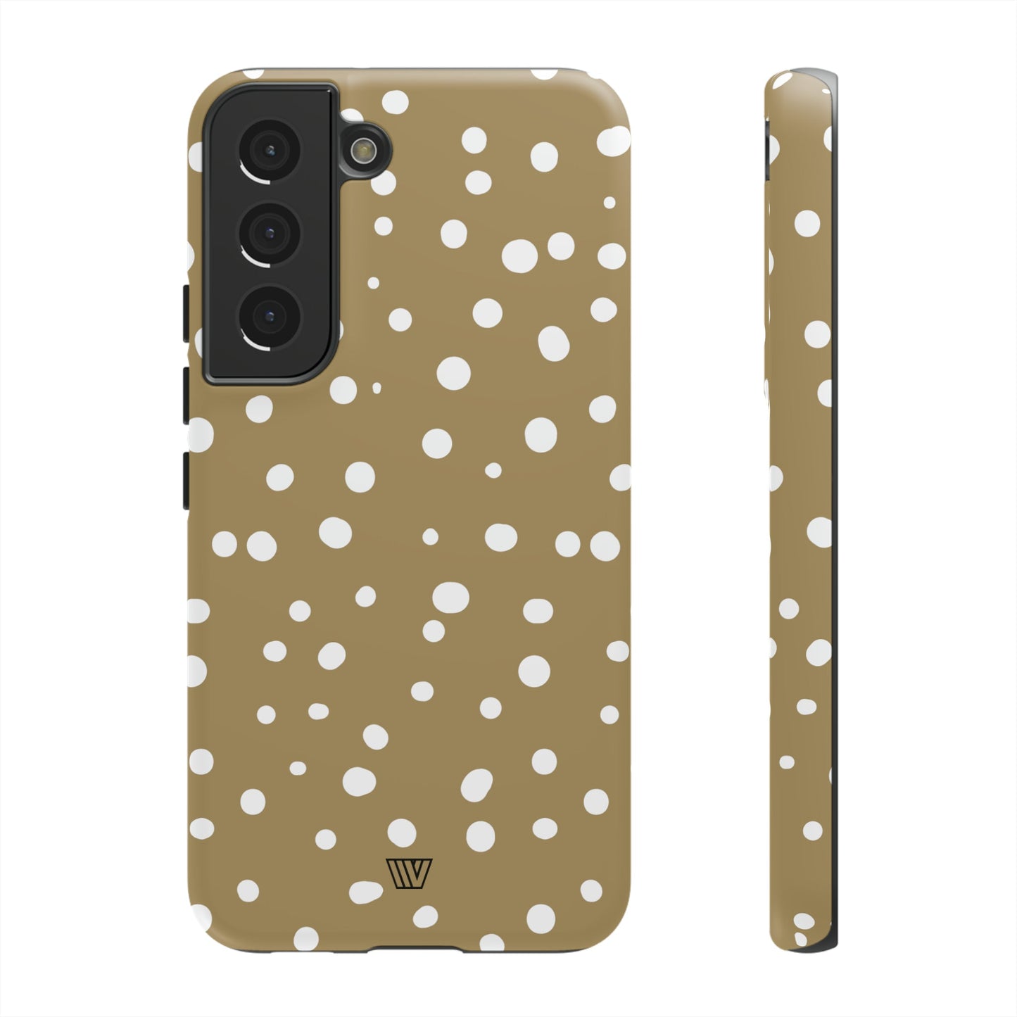 DARK BEIGE DOTS | Tough Phone Case