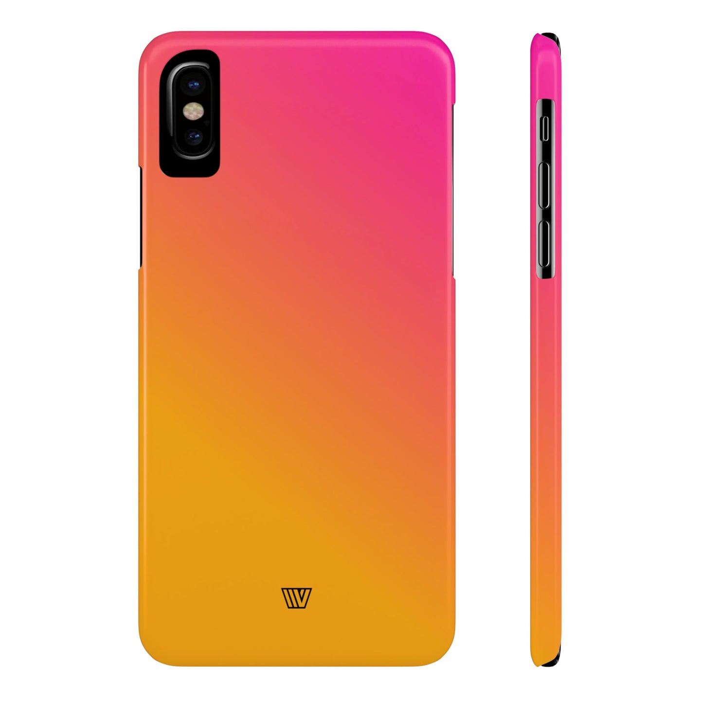 HOT PINK ORANGE | Slim iPhone Case