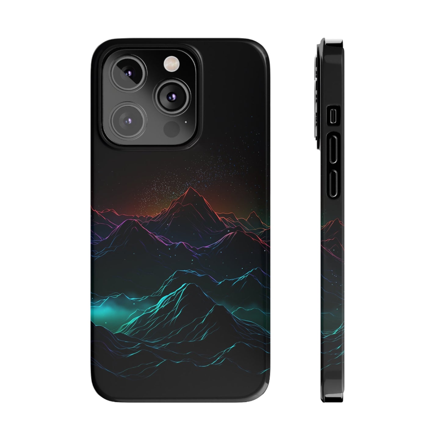 NEON MOUNTAINS | Slim iPhone Case