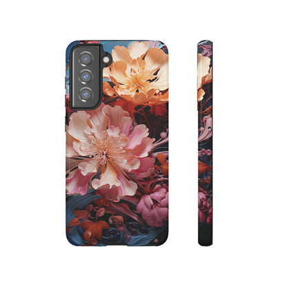 PAINT SWIRL FLOWERS | Tough Phone Case