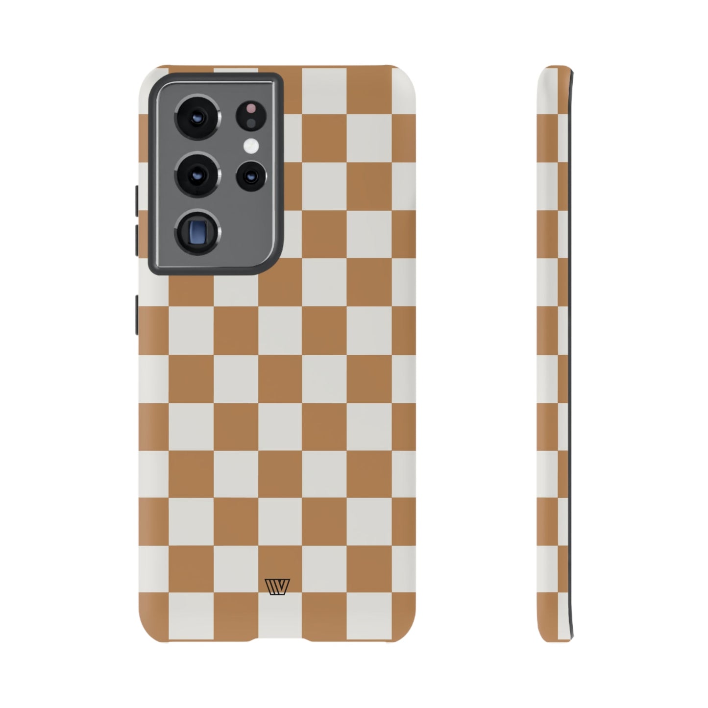 CHESTNUT CHECKERBOARD | Tough Phone Case