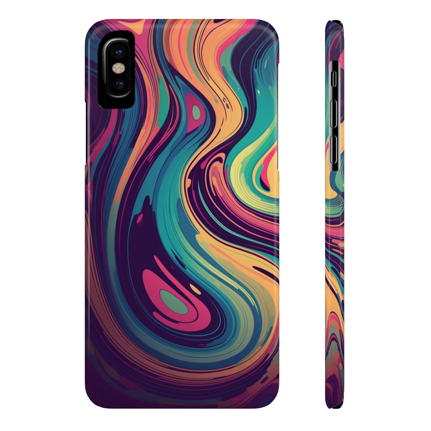 COSMIC LIQUID SWIRL |  Slim iPhone Case