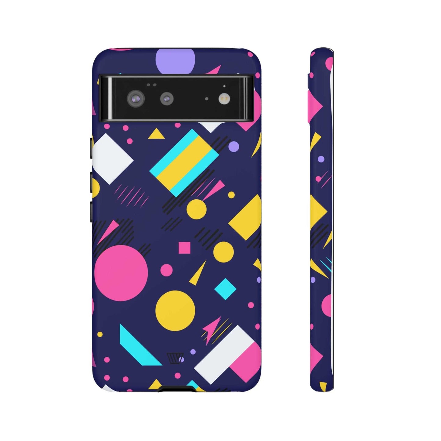 80s / 90s RETRO PATTERN DARK | Tough Phone Case