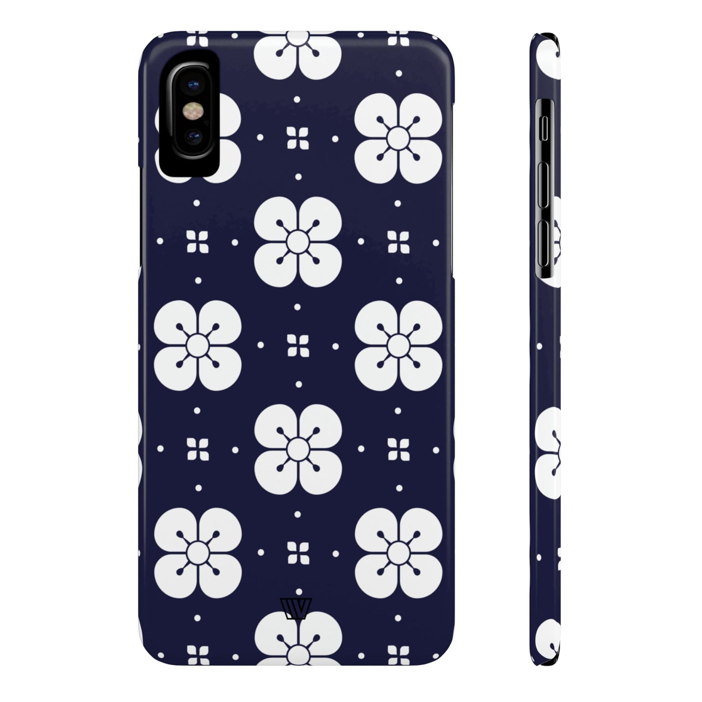 GEOMETRIC FLOWER BLUE | Slim iPhone Case