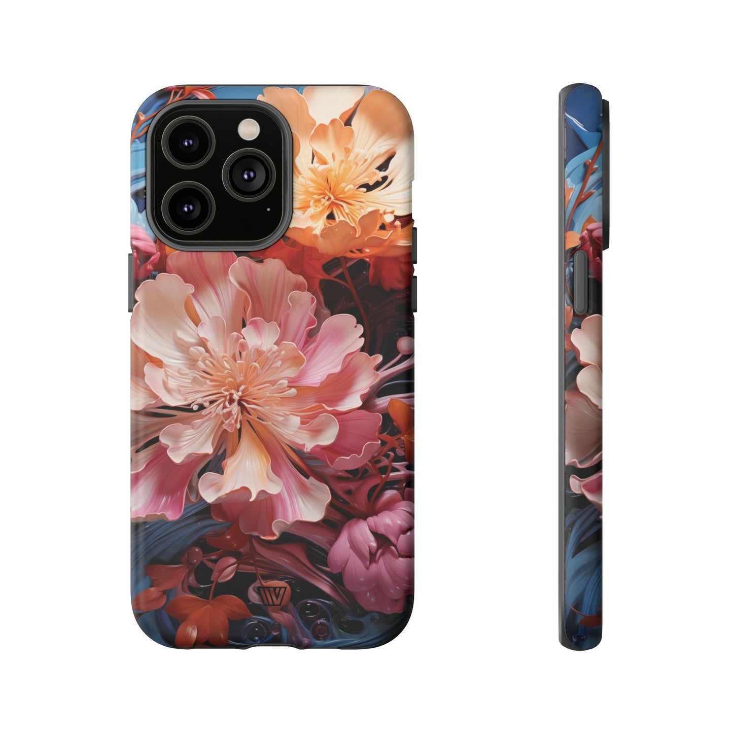 PAINT SWIRL FLOWERS | Tough Phone Case