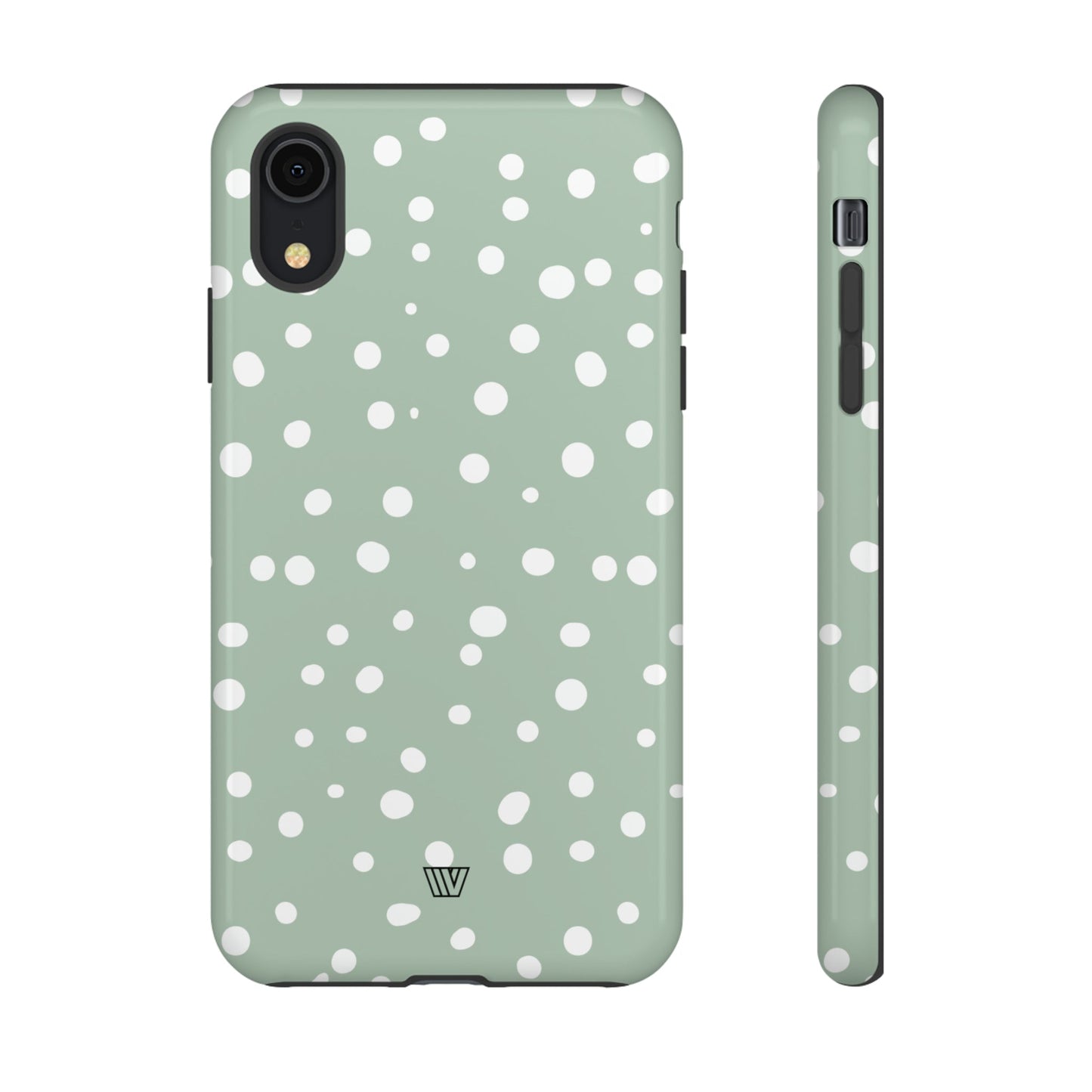 PASTEL GREEN DOTS | Tough Phone Case