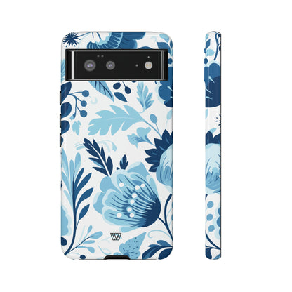 BLUE WHITE FLOWERS | Tough Phone Case