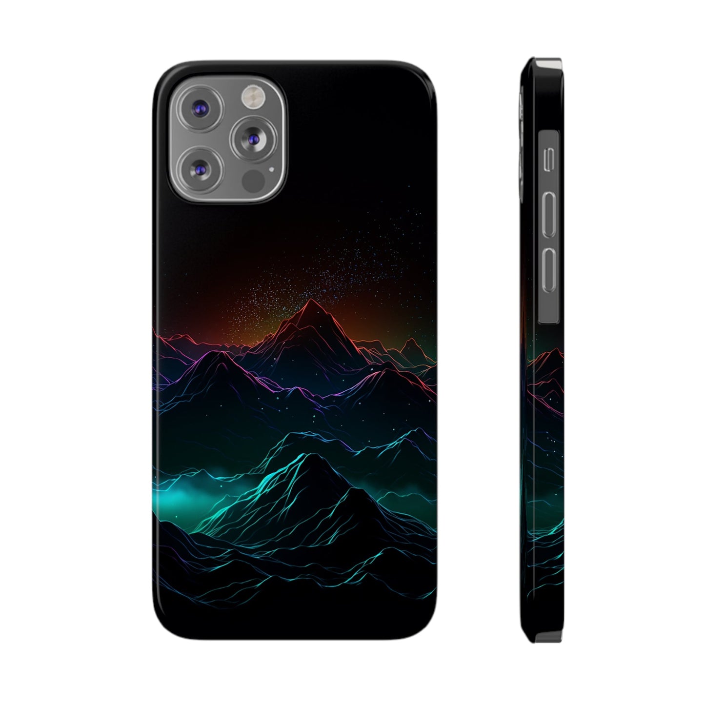 NEON MOUNTAINS | Slim iPhone Case