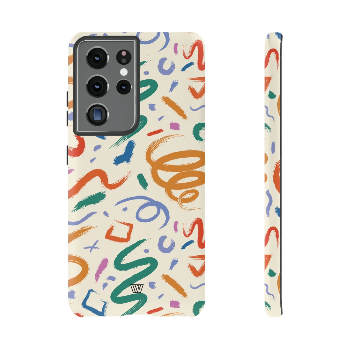 DOODLE PAINT BRUSH STROKES | Tough Phone Case