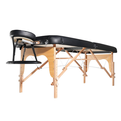 VEVOR Professional Wide Massage Table 30" W, Heavy Duty Folding Massage Table,  8-Level Height Adjustable Facial Salon Tattoo Bed, Portable Spa Table with Headrest, Hand Pallet & Carrying Bag, 750LBS