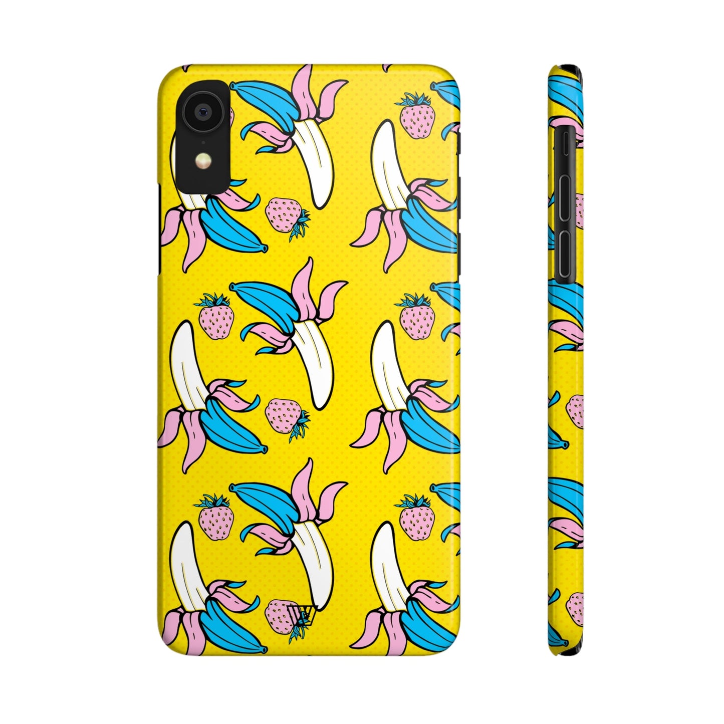 STRAWBERRY BANANA POP ART | Slim iPhone Case