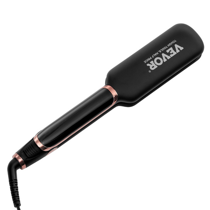 SKYSHALO Titanium Hair Straightener, 2-inch - Features Infrared, Negative Ions, Dual Voltage (110V/240V), LCD Screen & 11 Temperature Settings, Ideal for Salon, Home & Travel