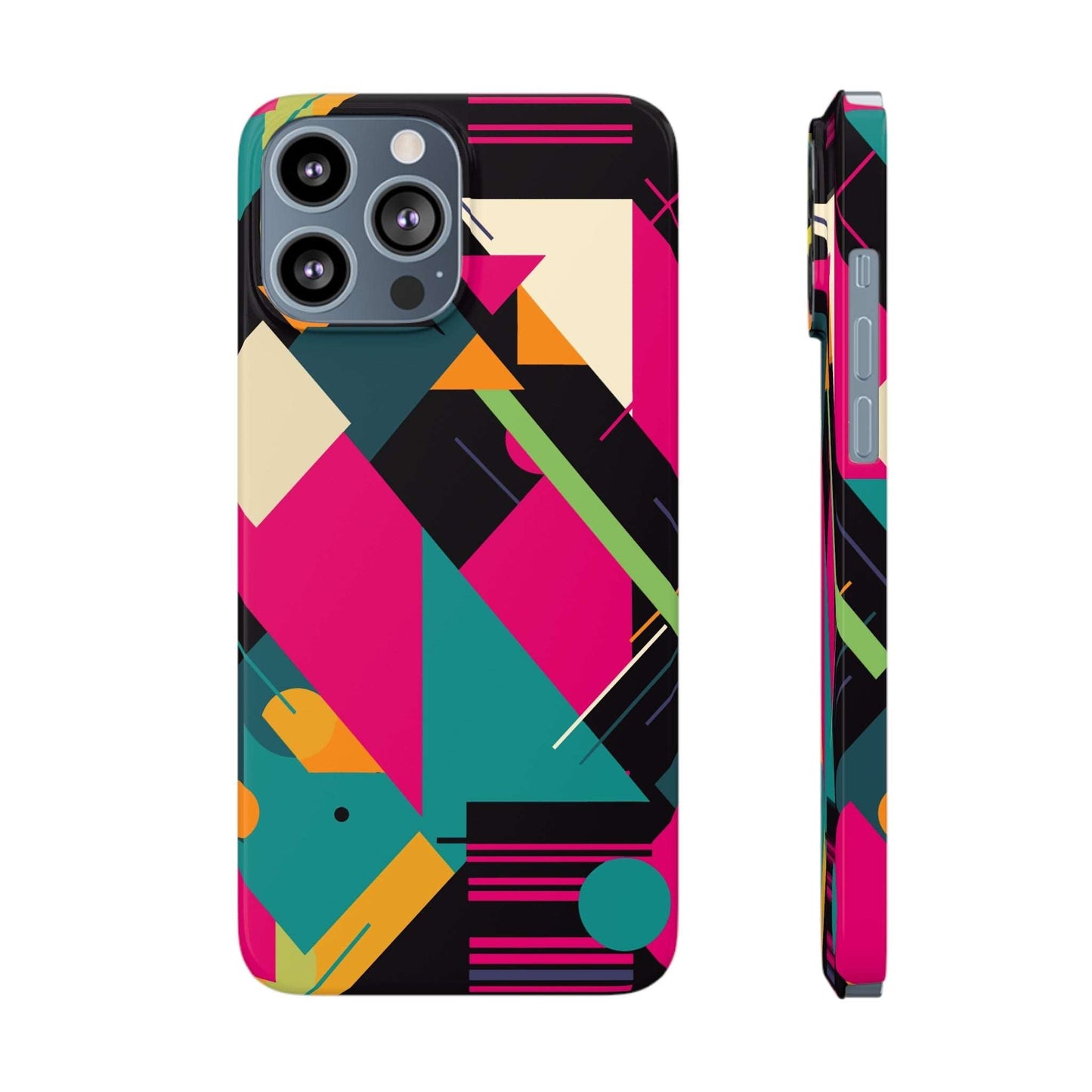 80s / 90s RETRO GEOMETRIC PATTERN | Slim iPhone Case