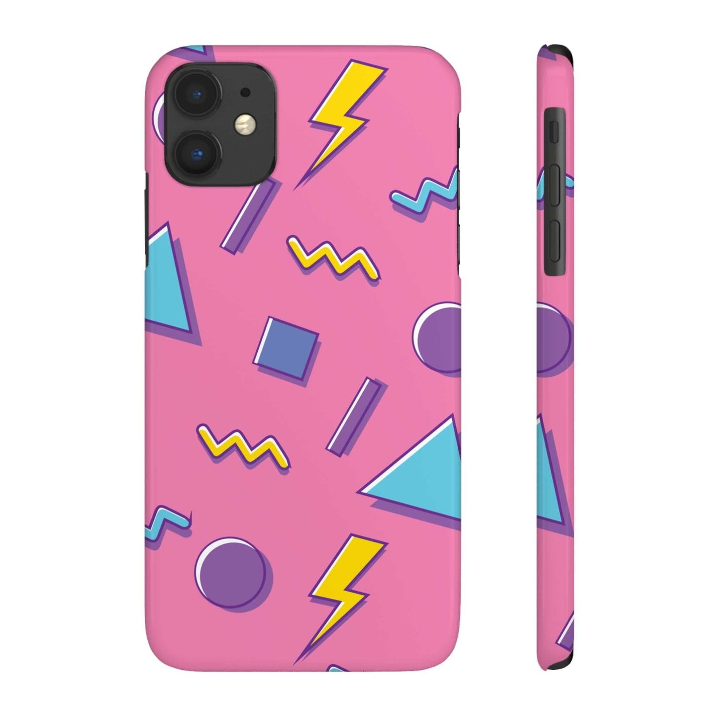 80 /90s PINK RETRO PATTERN | Slim iPhone Case