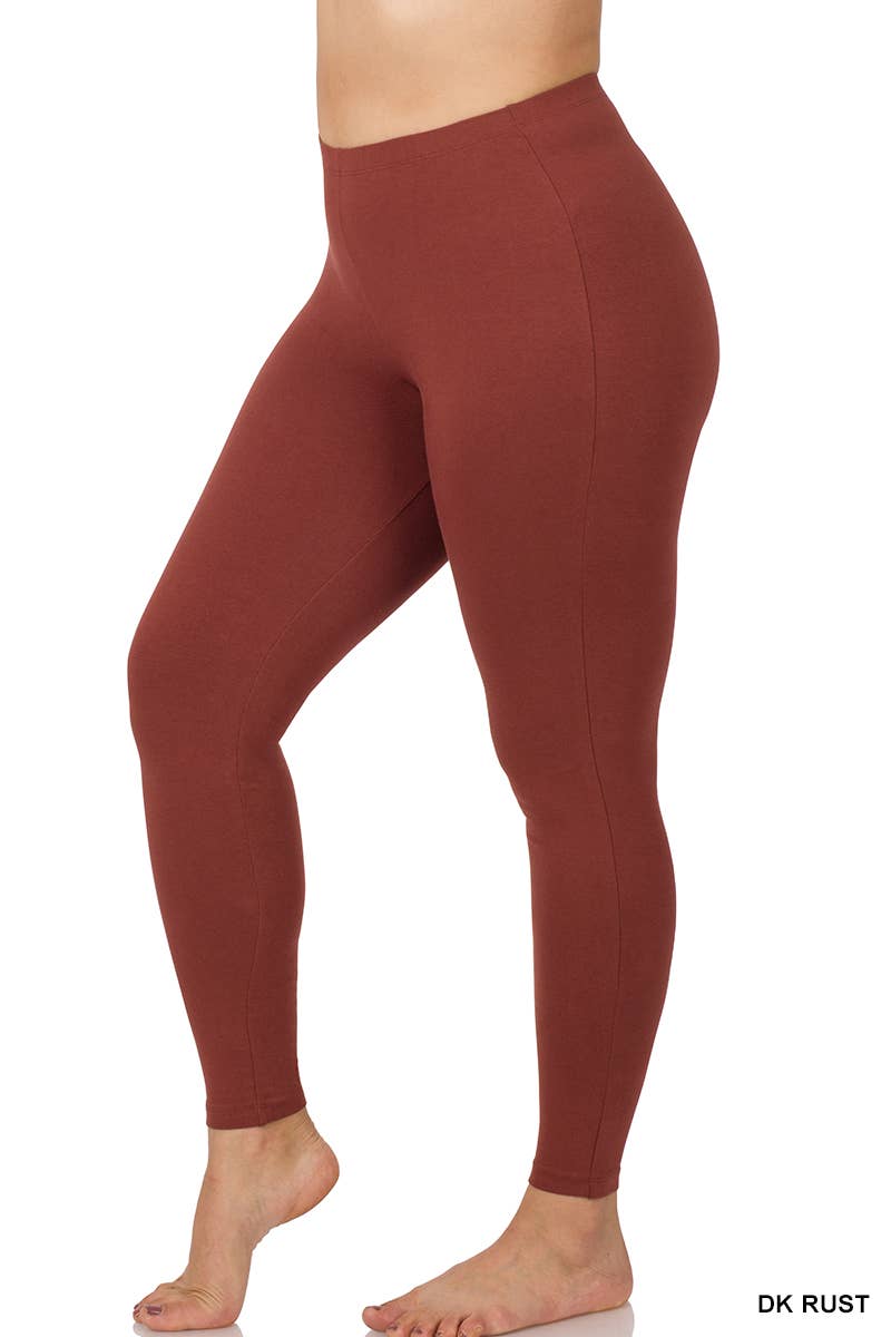 PLUS SIZE BETTER COTTON FULL LENGTH LEGGINGS