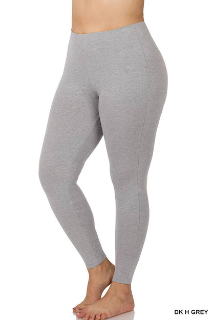 PLUS SIZE BETTER COTTON FULL LENGTH LEGGINGS