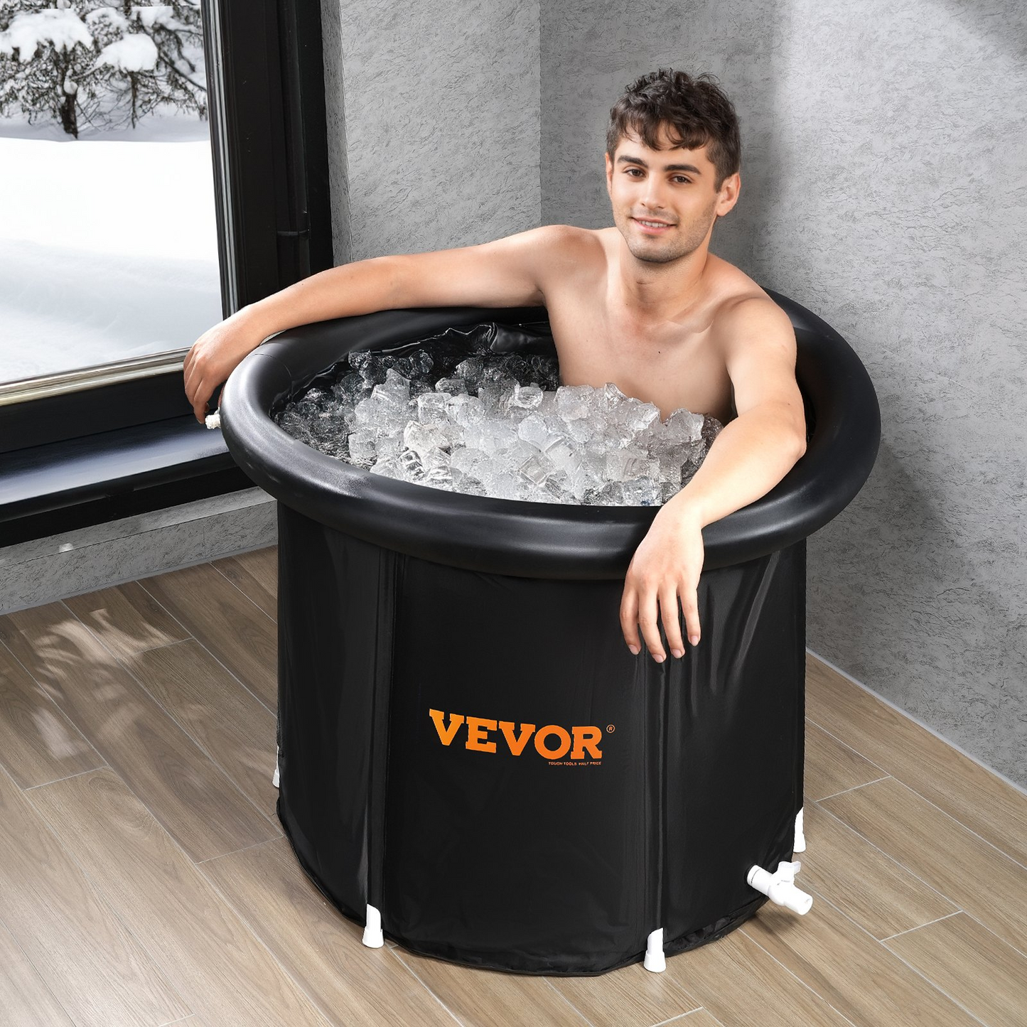 VEVOR Ice Bath Tub for Athlete Cold Water Therapy Plunge Tub Inflatable Bathtub