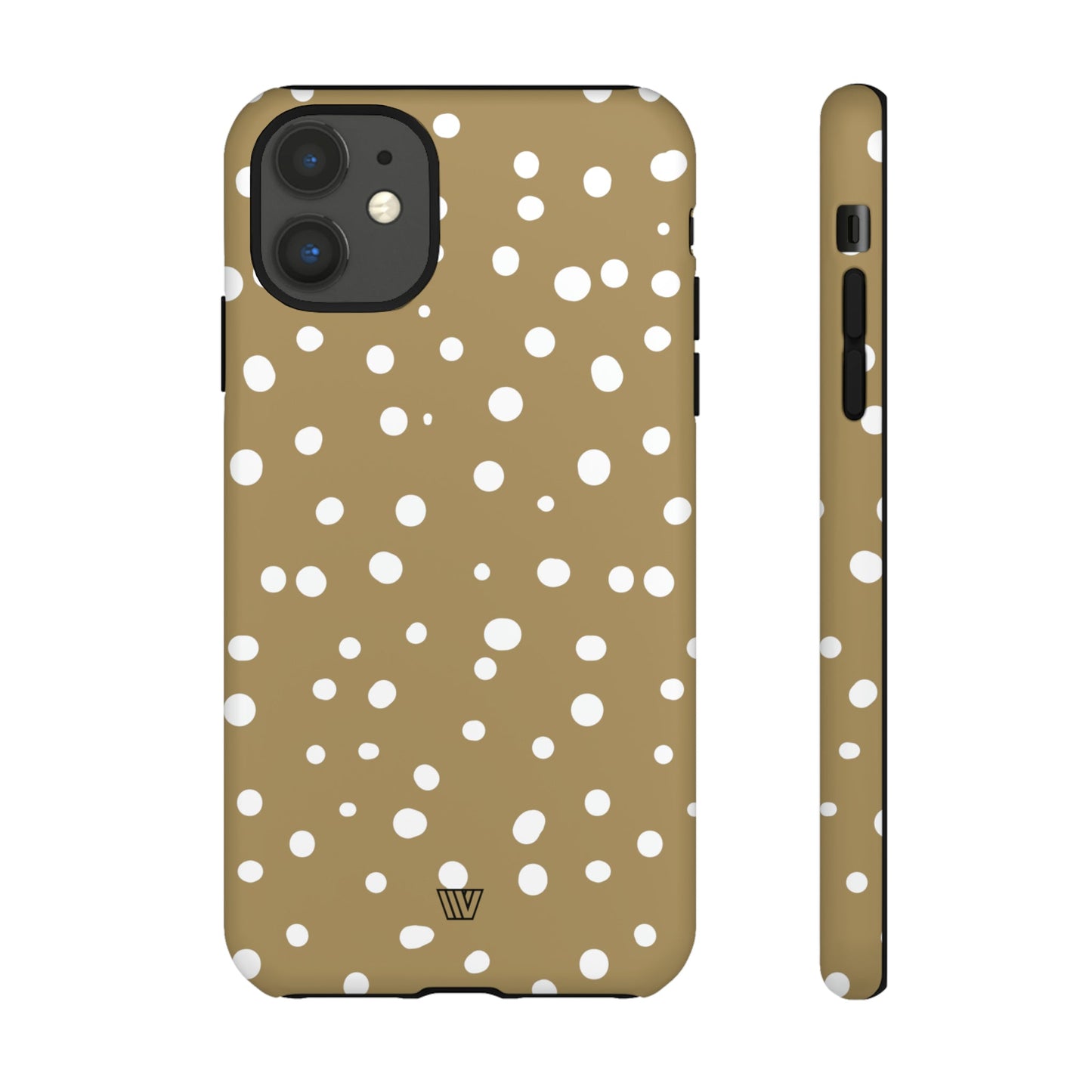 DARK BEIGE DOTS | Tough Phone Case