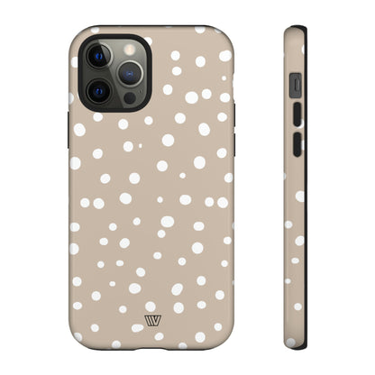 BEIGE DOTS | Tough Phone Case