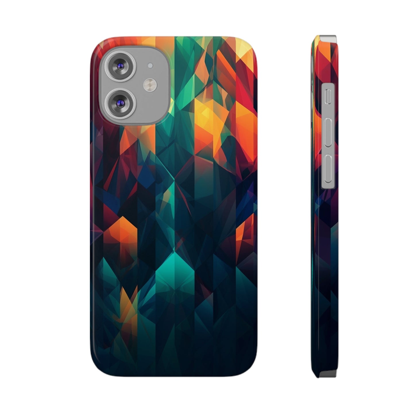 COLORFUL ABSTRACT GEOMETRY | Slim iPhone Case