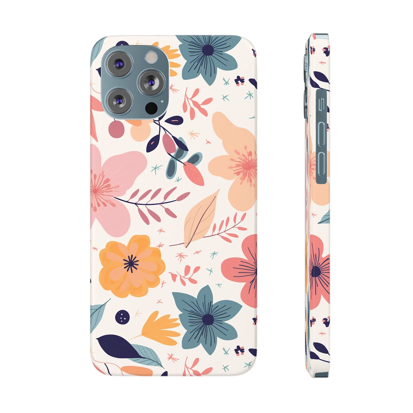 CUTE SUMMER FLOWER PATTERN | Slim iPhone Case