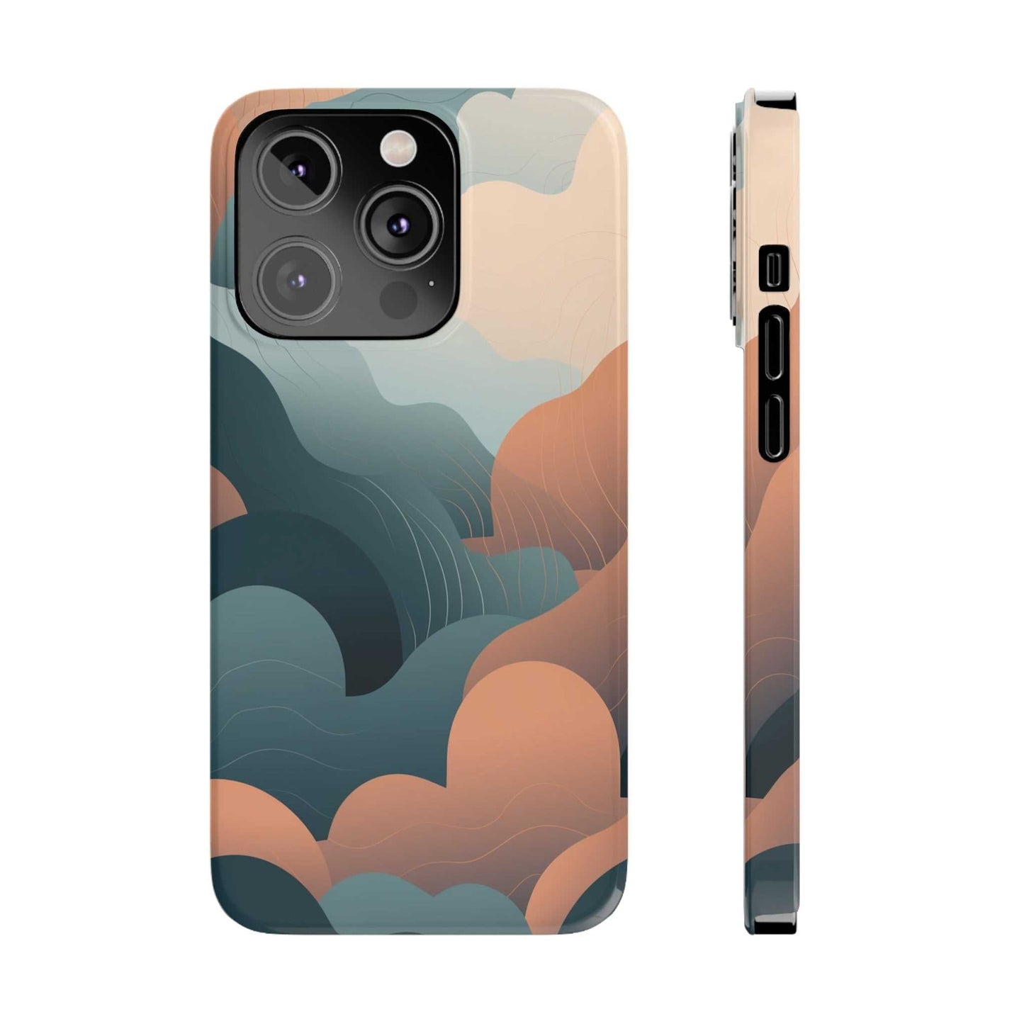 ABSTRACT FLUFFY CLOUDS | Slim iPhone Case