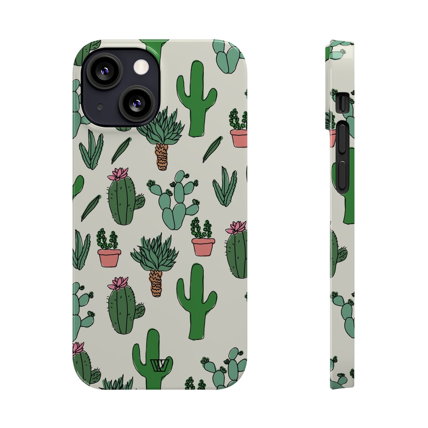 CACTUS DOODLES | Slim iPhone Case