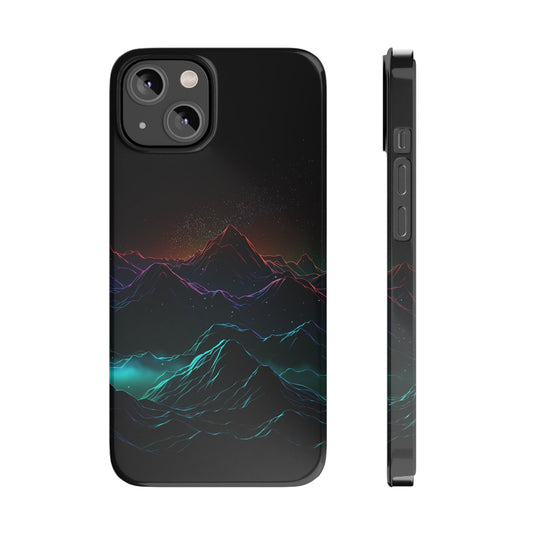 NEON MOUNTAINS | Slim iPhone Case