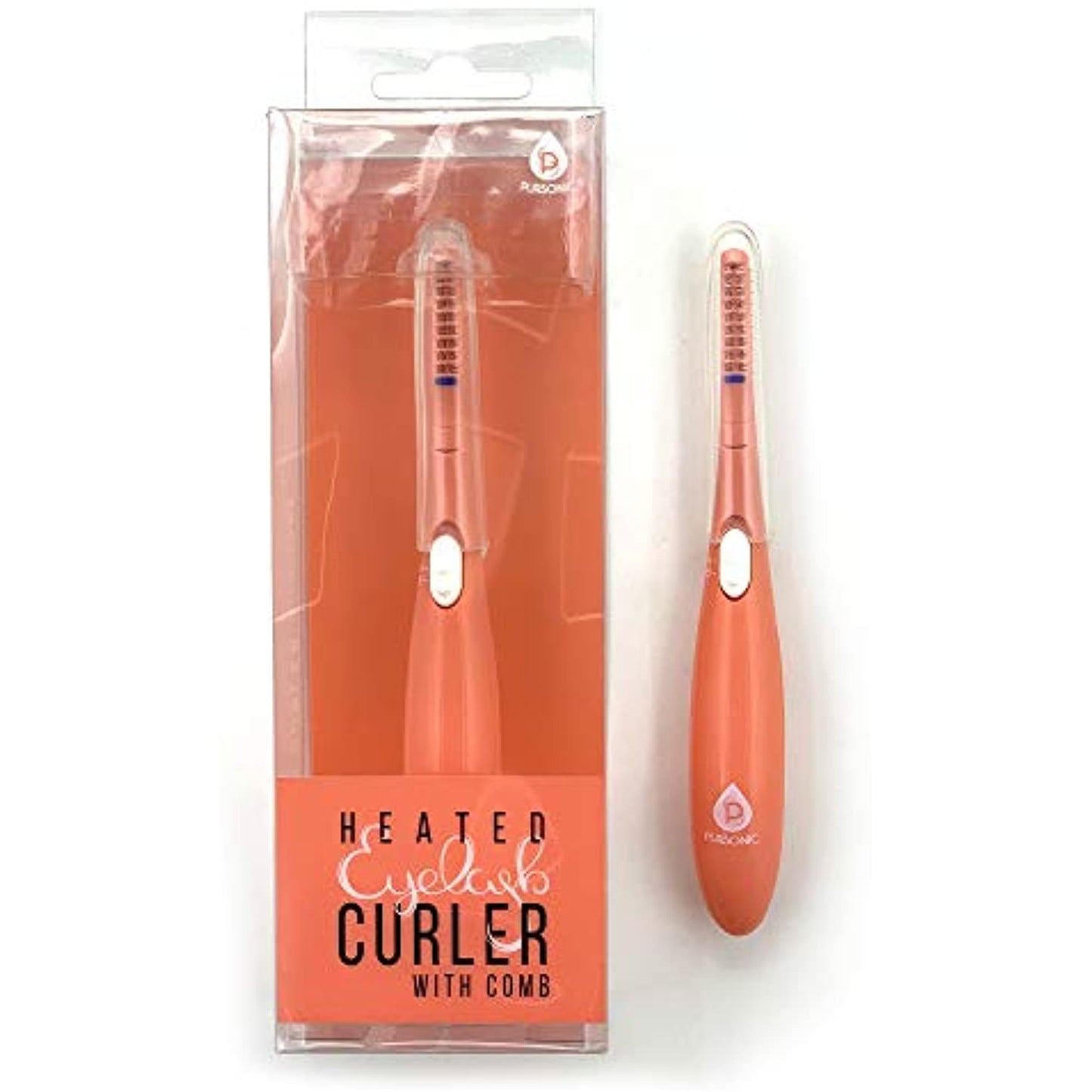 Heated Eyelash Curler With Comb, Provides Long Lasting Curl In Seconds