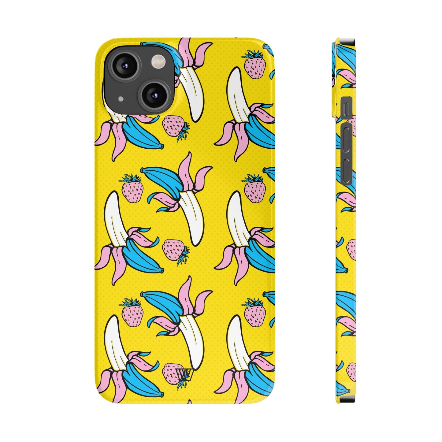 STRAWBERRY BANANA POP ART | Slim iPhone Case