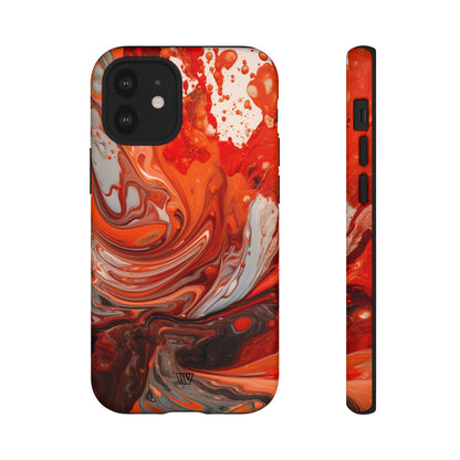 WHITE FIRE PAINT SWIRL | Tough Phone Case